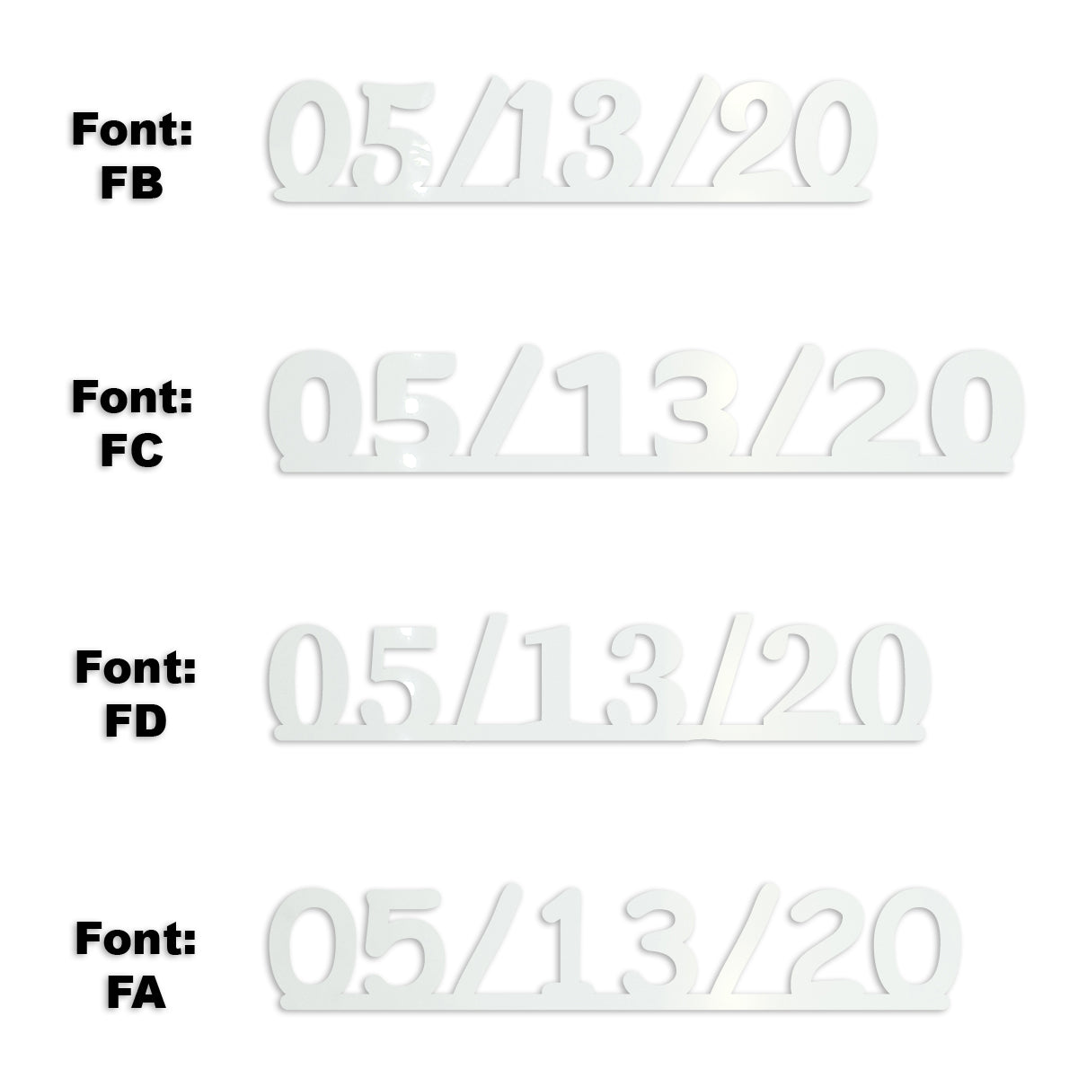 Custom-Fetti Date - 05/13/24 or 05/13/25  White