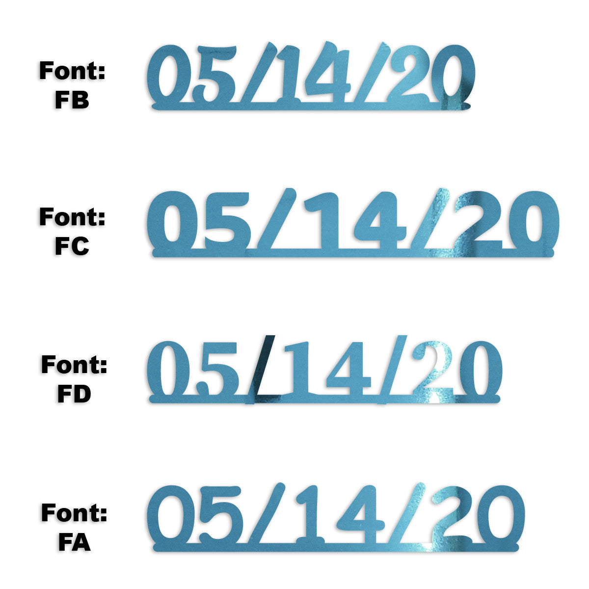Custom-Fetti Date - 05/14/24 or 05/14/25  Blue Sky