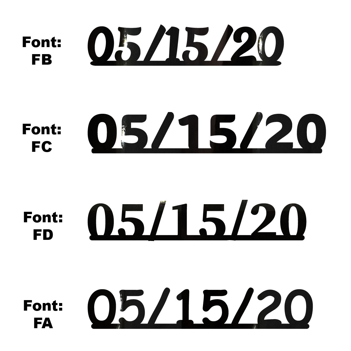Custom-Fetti Date - 05/15/24 or 05/15/25  Black