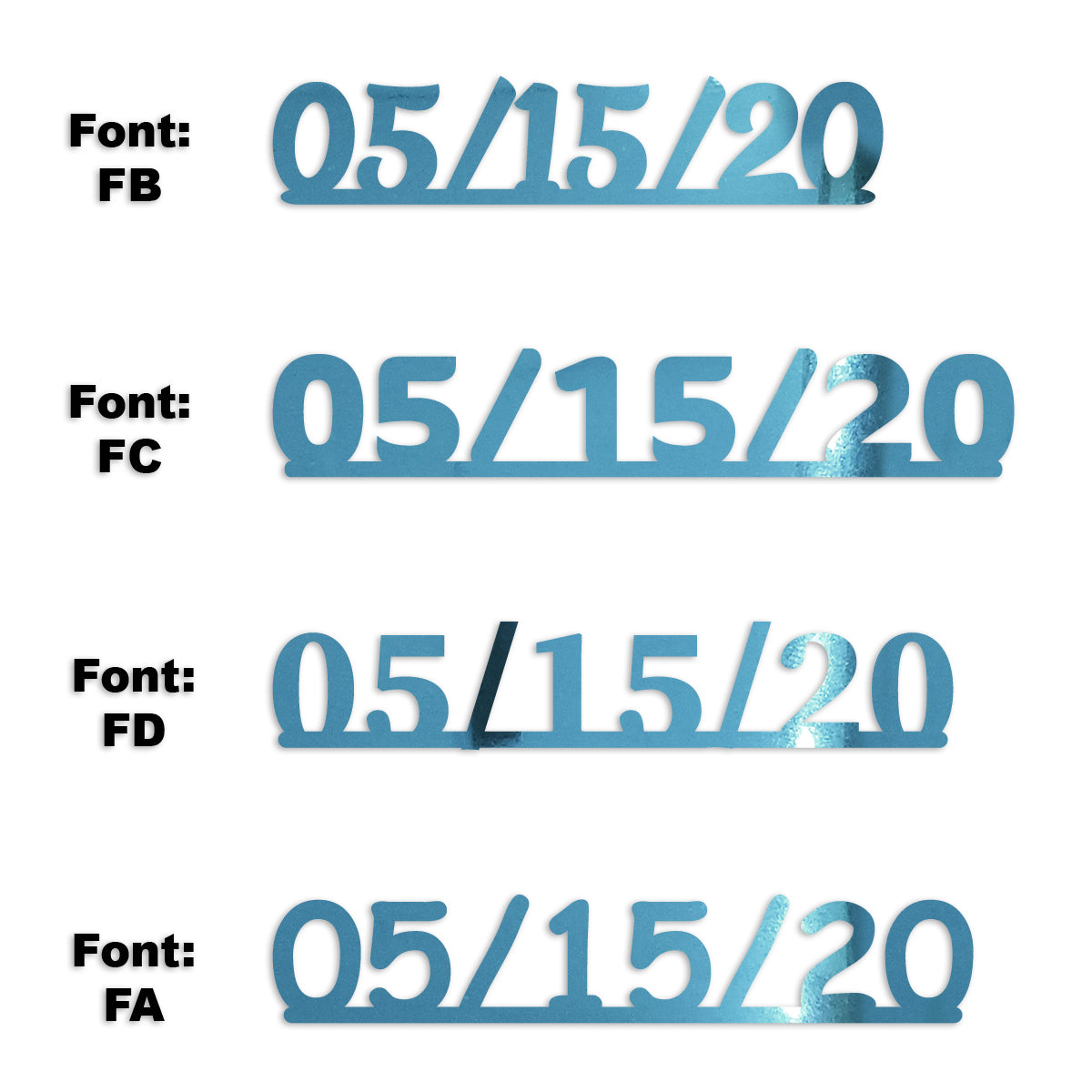 Custom-Fetti Date - 05/15/24 or 05/15/25  Blue Sky