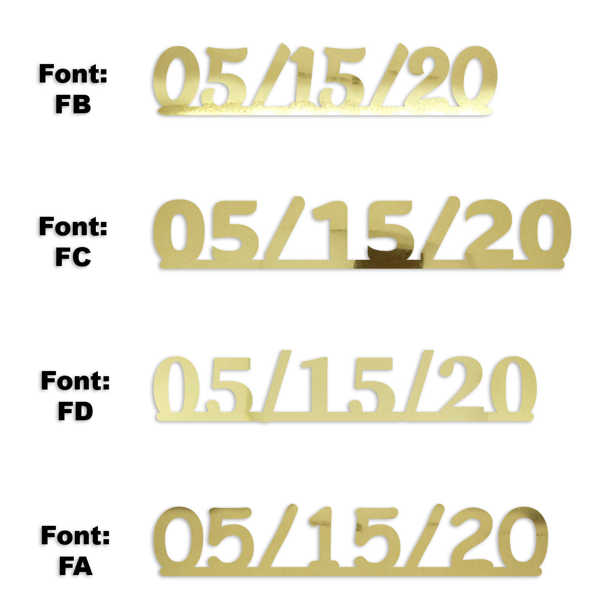 Custom-Fetti Date - 05/15/24 or 05/15/25  Gold