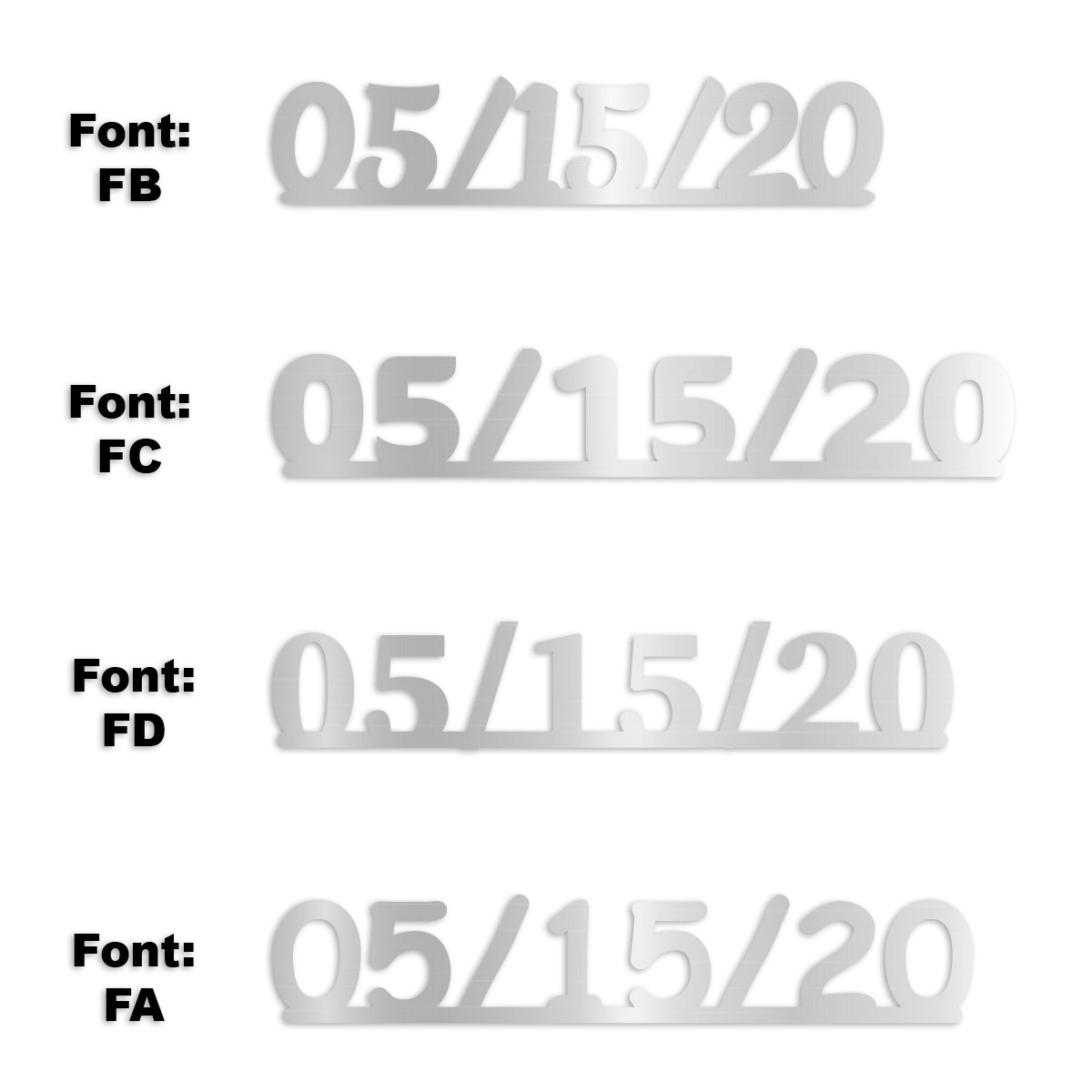 Custom-Fetti Date - 05/15/24 or 05/15/25  Silver