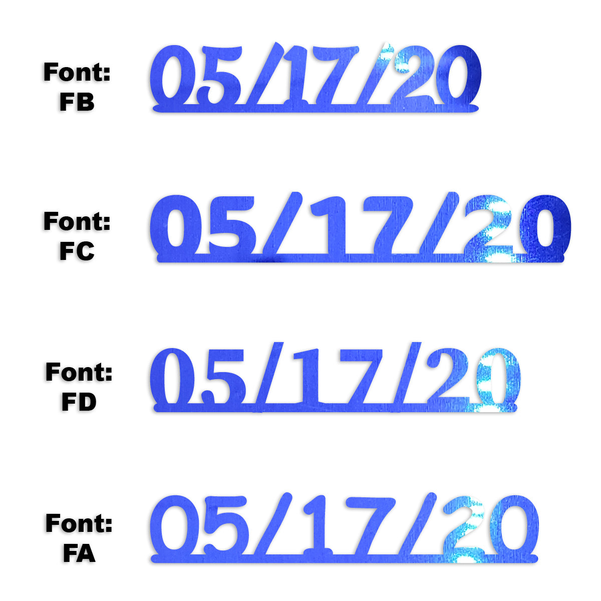 Custom-Fetti Date - 05/17/24 or 05/17/25  Blue Royal