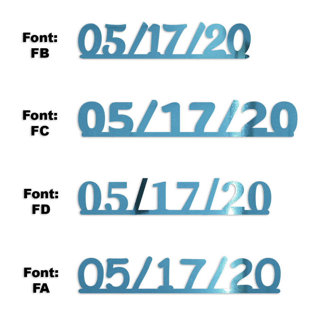 Custom-Fetti Date - 05/17/24 or 05/17/25  Blue Sky