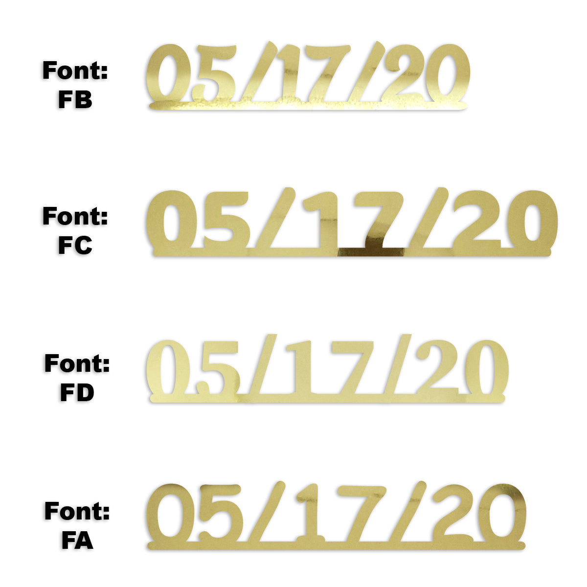 Custom-Fetti Date - 05/17/24 or 05/17/25  Gold
