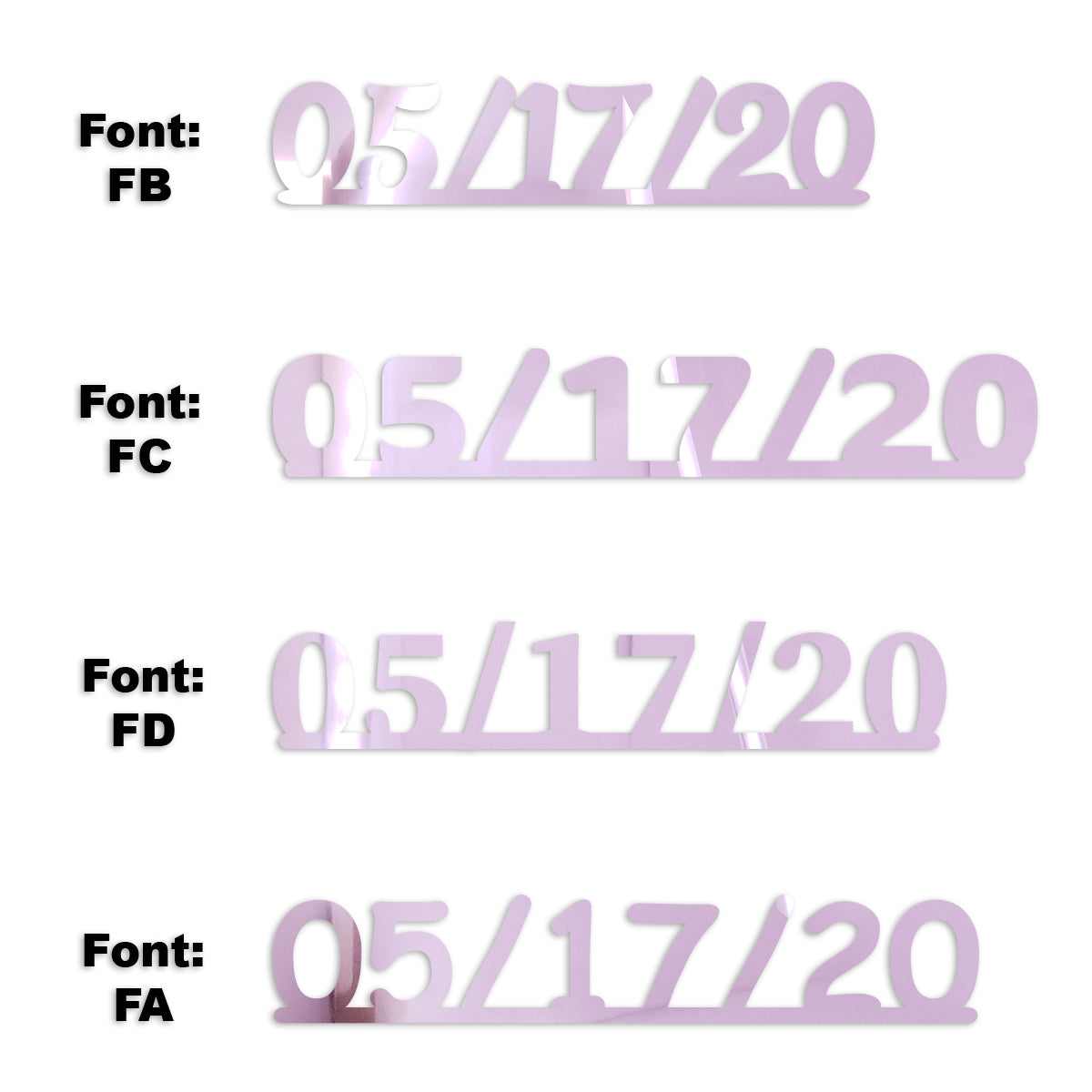 Custom-Fetti Date - 05/17/24 or 05/17/25  Pink