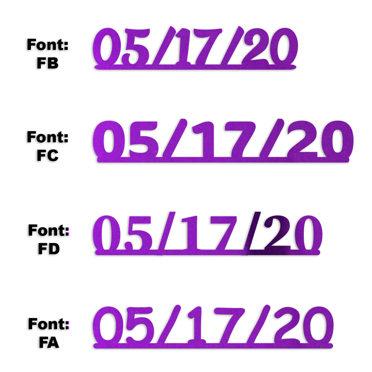 Custom-Fetti Date - 05/17/24 or 05/17/25  Purple