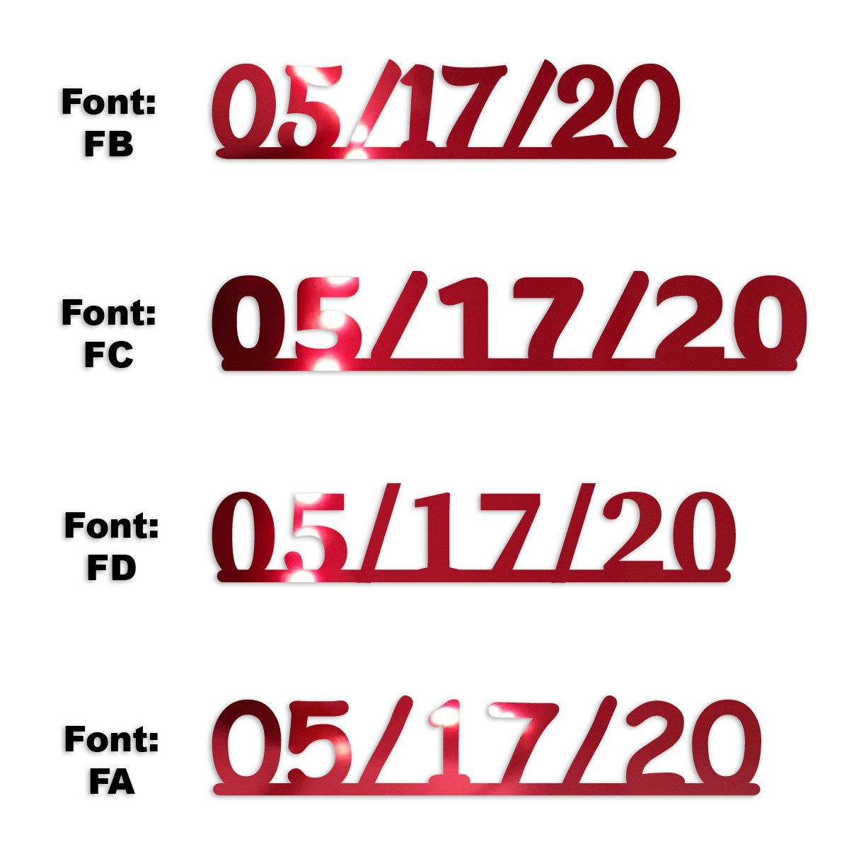 Custom-Fetti Date - 05/17/24 or 05/17/25  Red