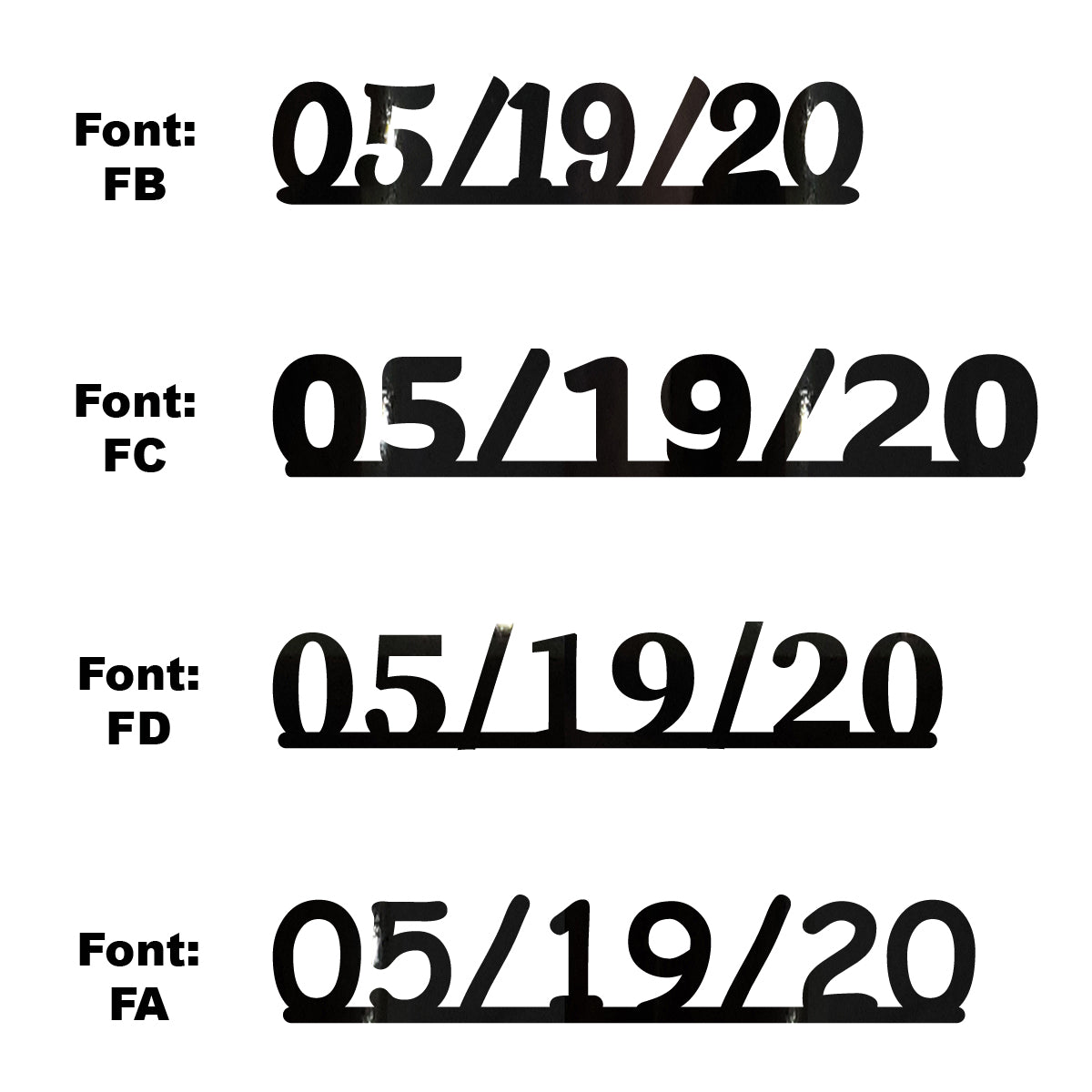 Custom-Fetti Date - 05/19/24 or 05/19/25  Black