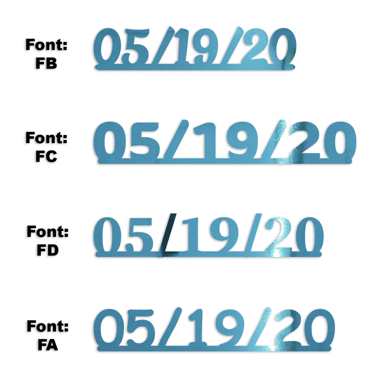 Custom-Fetti Date - 05/19/24 or 05/19/25  Blue Sky