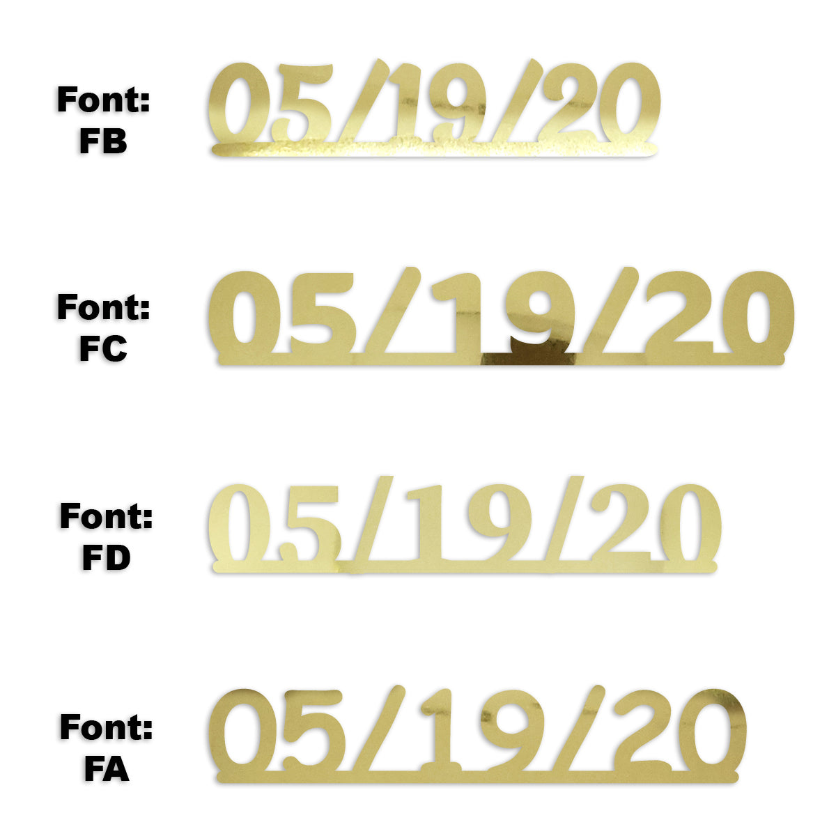 Custom-Fetti Date - 05/19/24 or 05/19/25  Gold