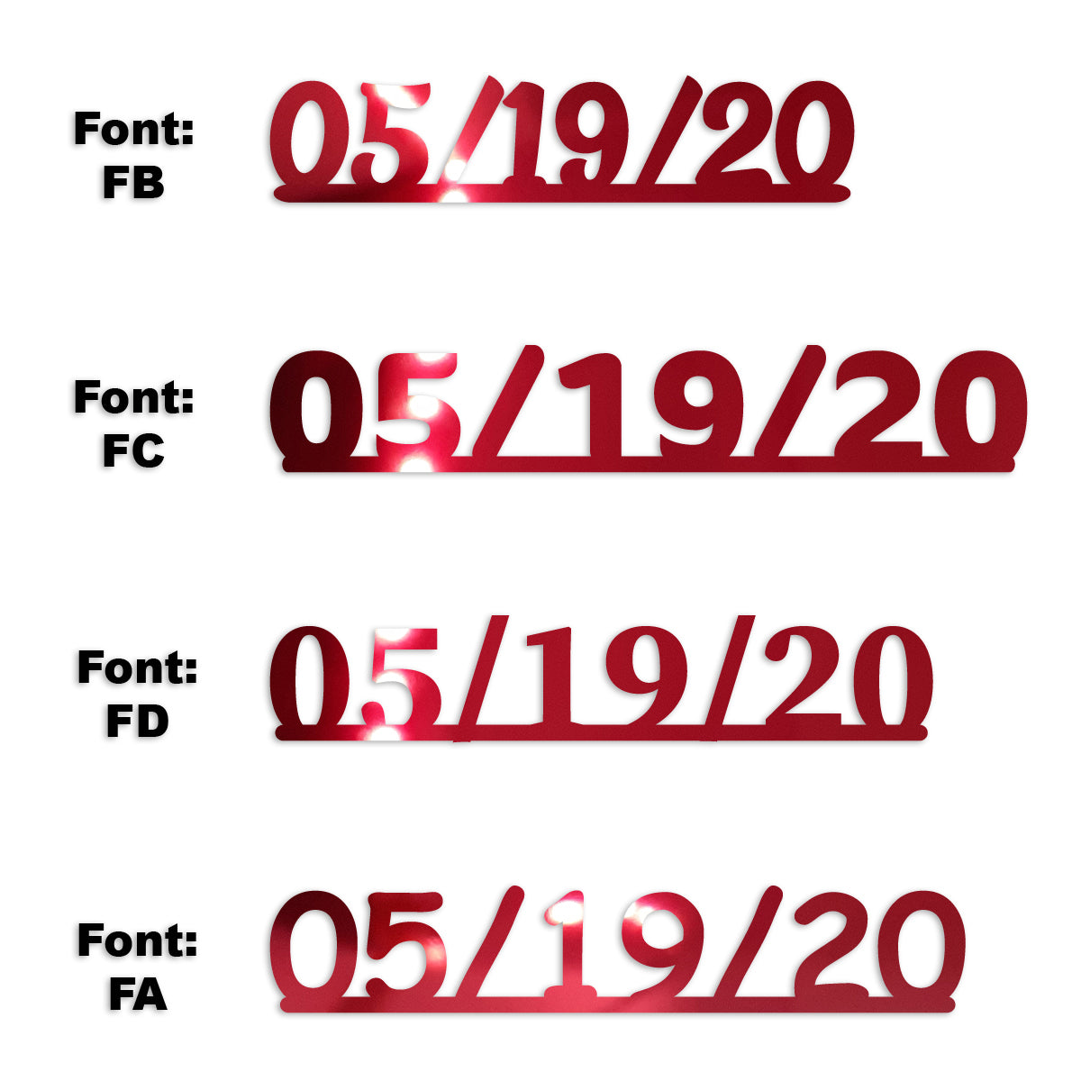 Custom-Fetti Date - 05/19/24 or 05/19/25  Red