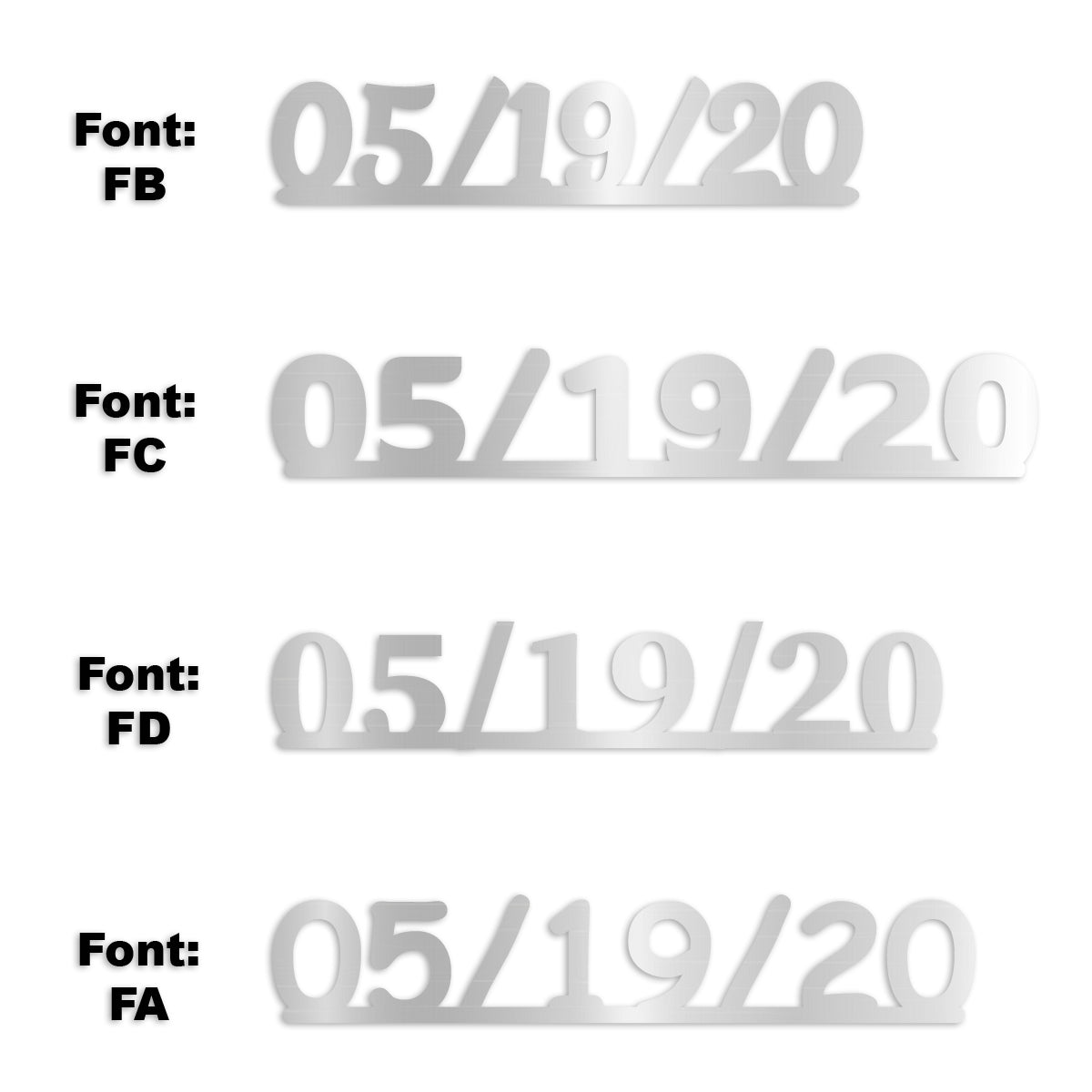 Custom-Fetti Date - 05/19/24 or 05/19/25  Silver