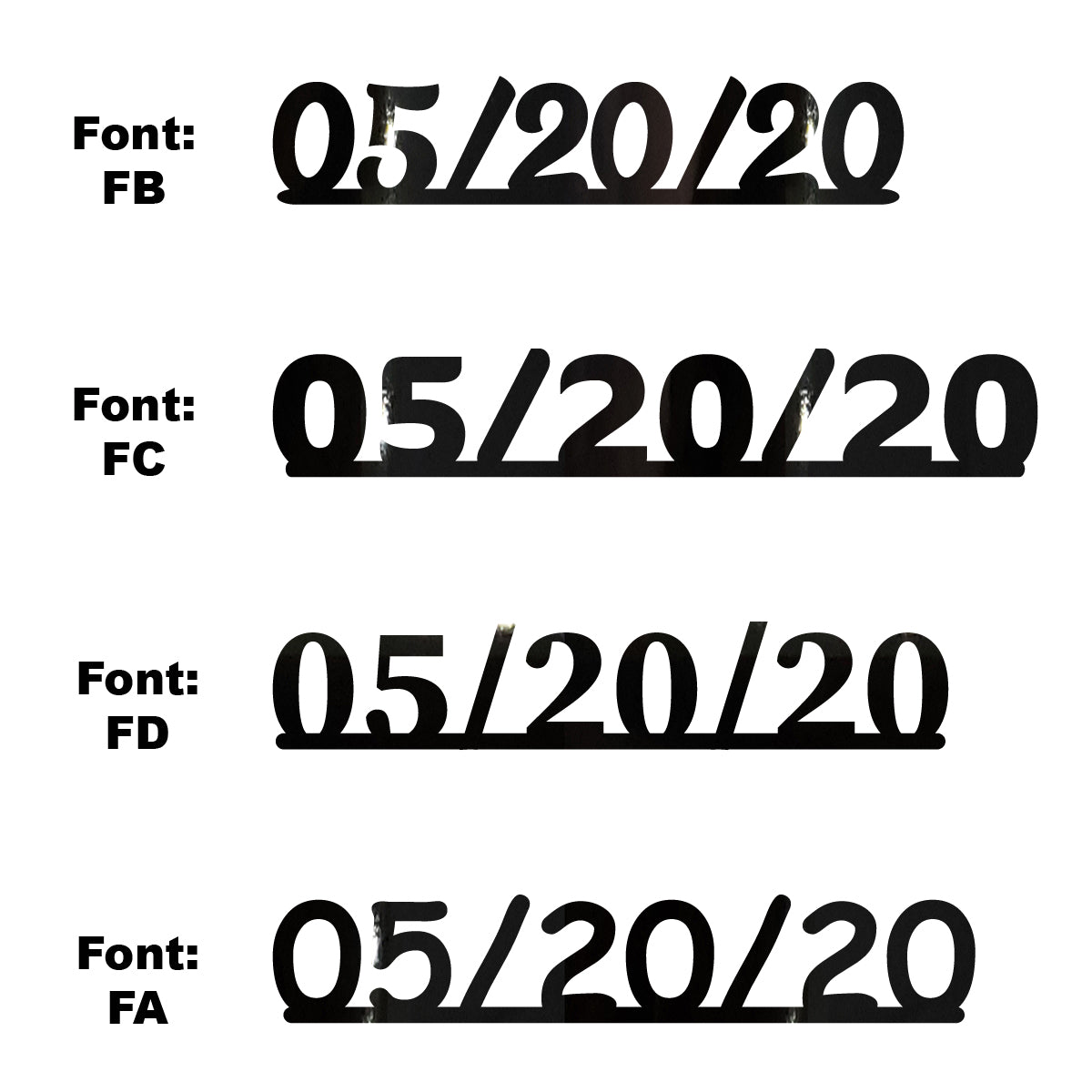 Custom-Fetti Date - 05/20/24 or 05/20/25  Black