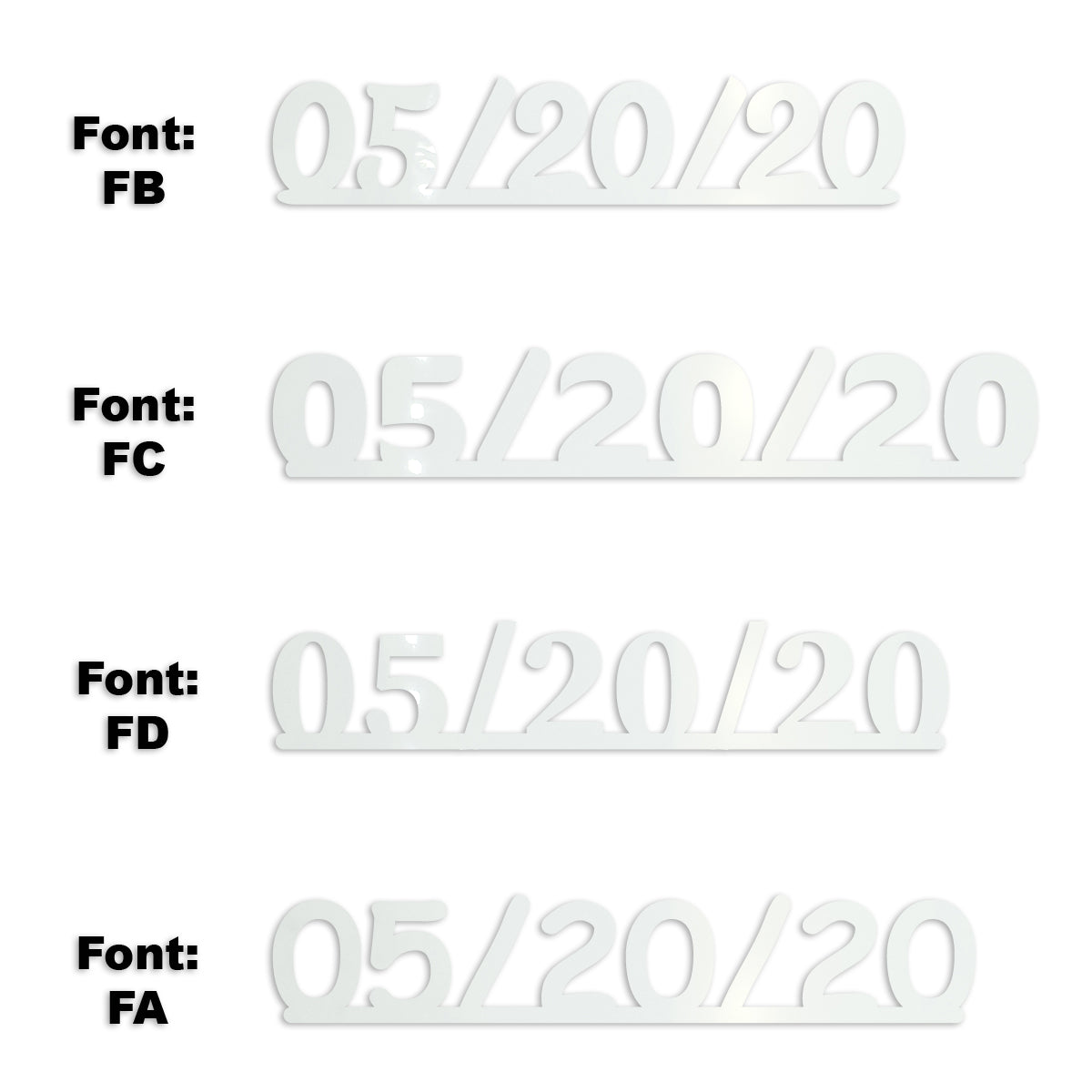 Custom-Fetti Date - 05/20/24 or 05/20/25  White