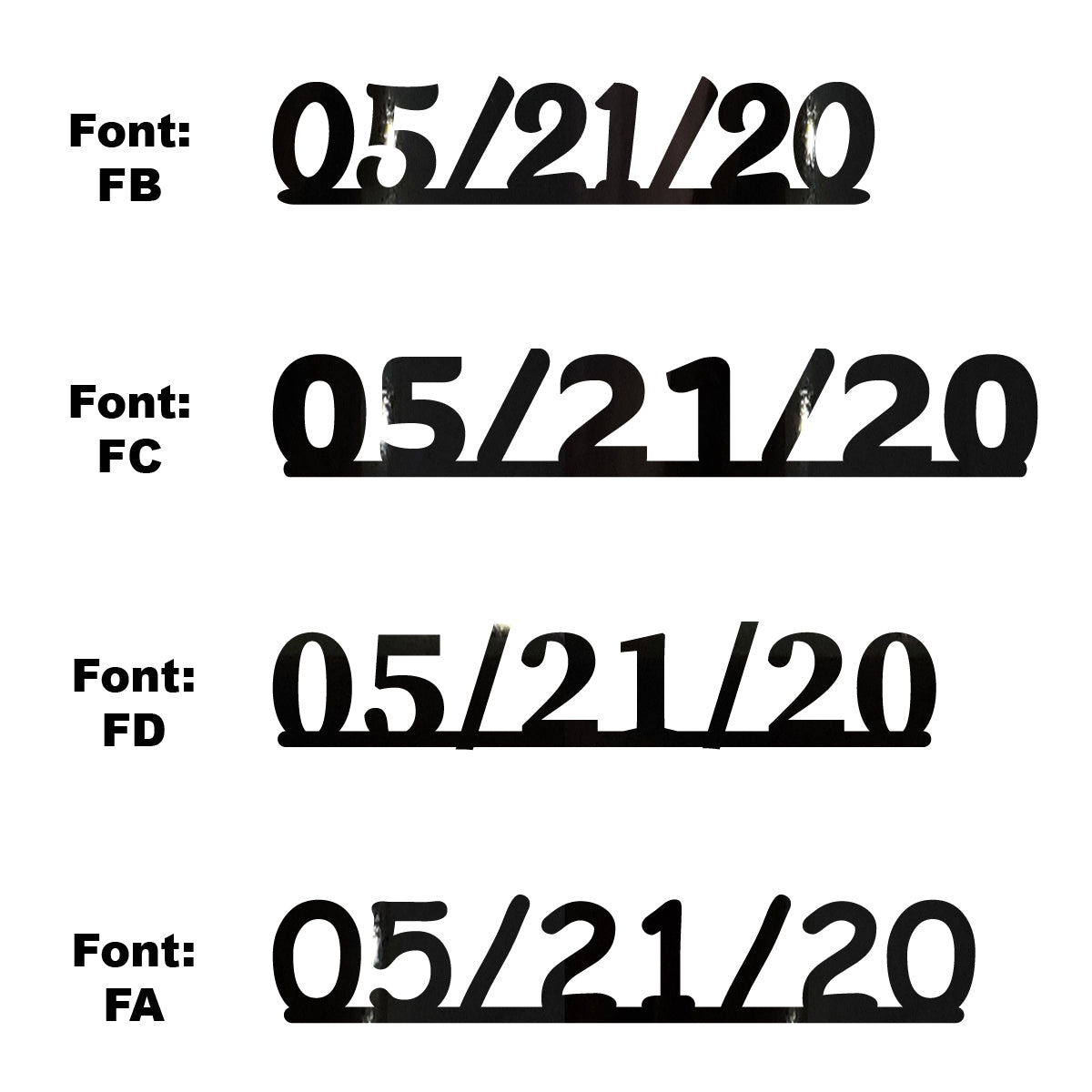 Custom-Fetti Date - 05/21/24 or 05/21/25  Black