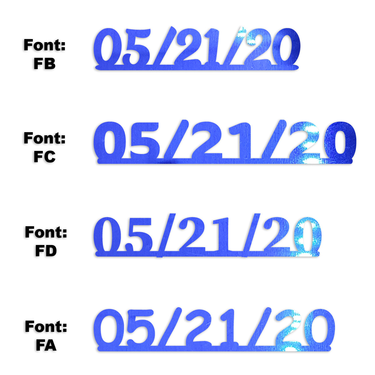 Custom-Fetti Date - 05/21/24 or 05/21/25  Blue Royal