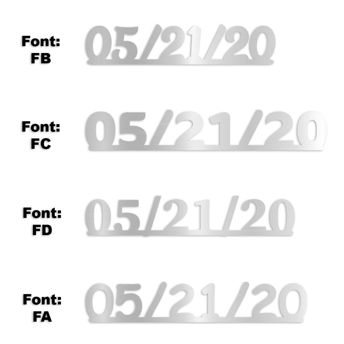 Custom-Fetti Date - 05/21/24 or 05/21/25  Silver