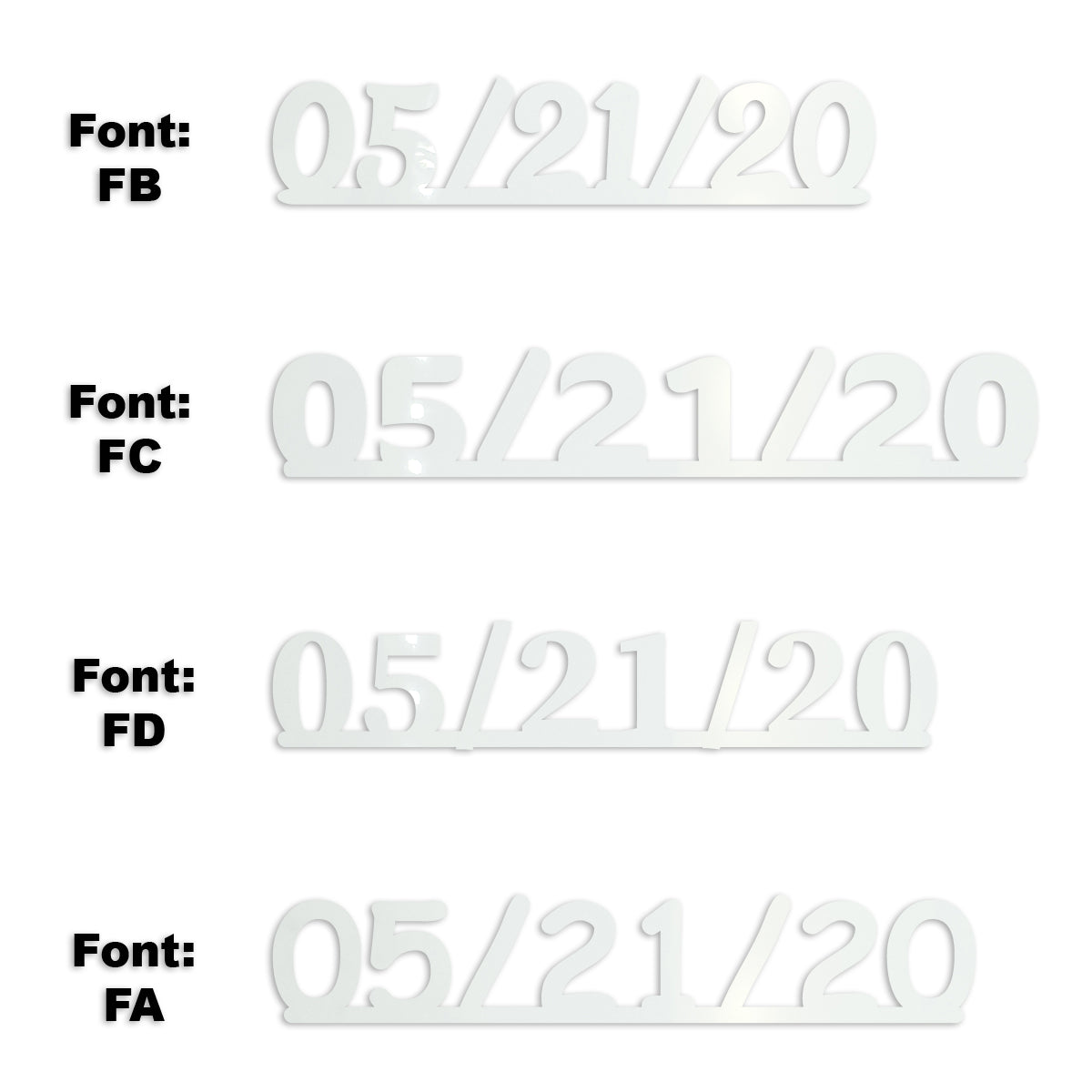 Custom-Fetti Date - 05/21/24 or 05/21/25  White