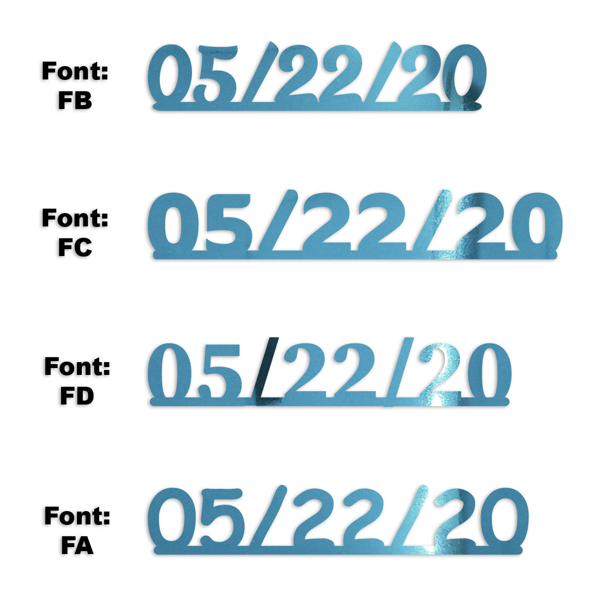 Custom-Fetti Date - 05/22/24 or 05/22/25  Blue Sky