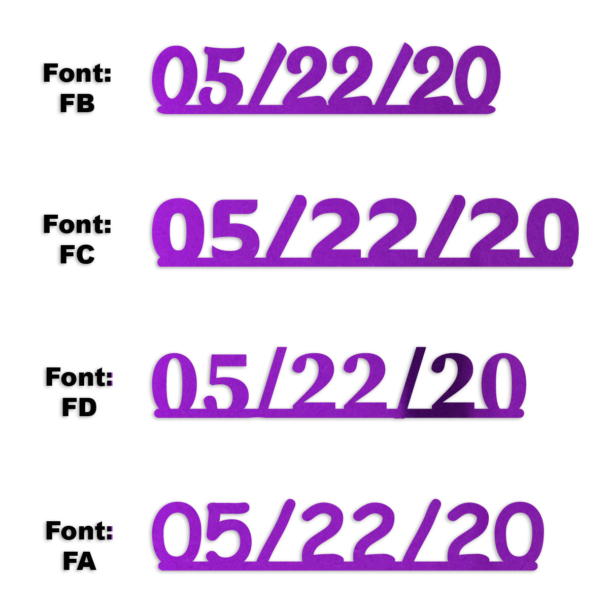 Custom-Fetti Date - 05/22/24 or 05/22/25  Purple