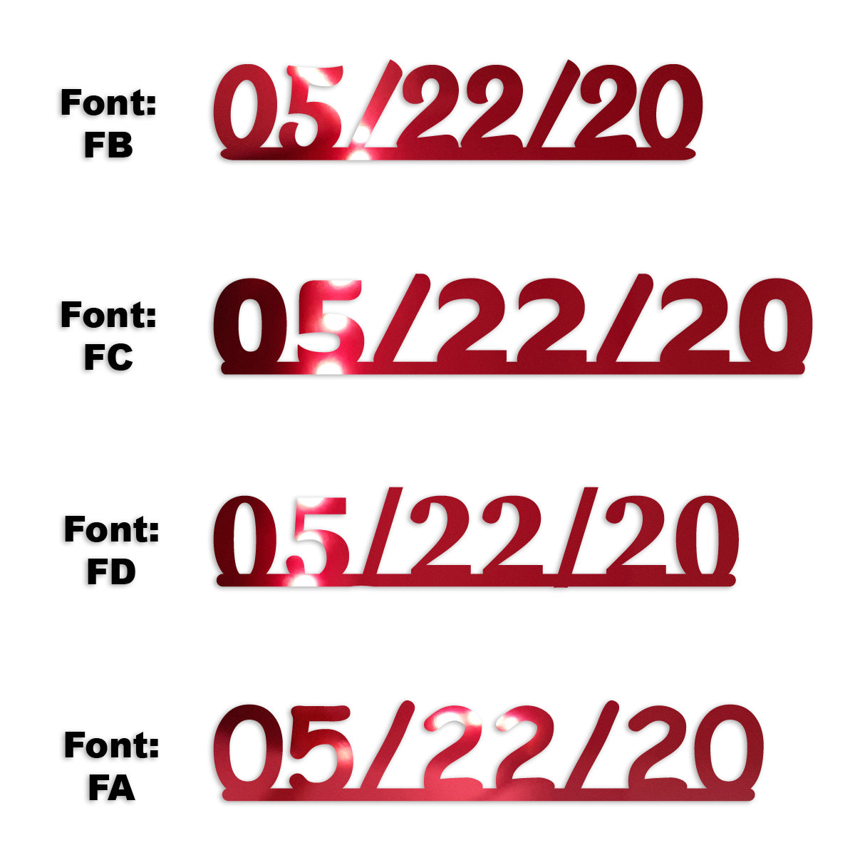 Custom-Fetti Date - 05/22/24 or 05/22/25  Red
