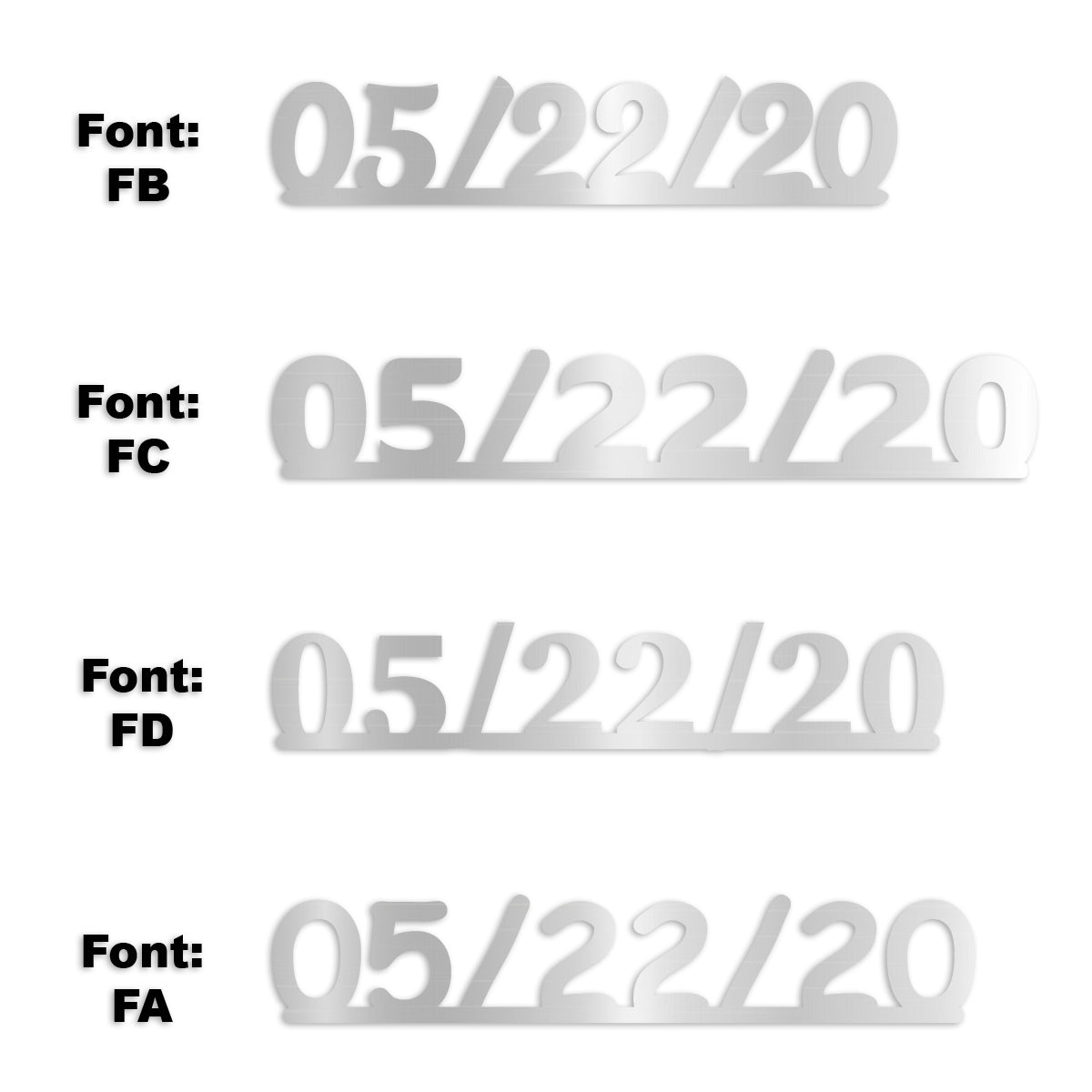 Custom-Fetti Date - 05/22/24 or 05/22/25  Silver