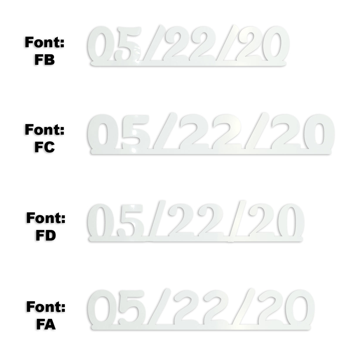 Custom-Fetti Date - 05/22/24 or 05/22/25  White