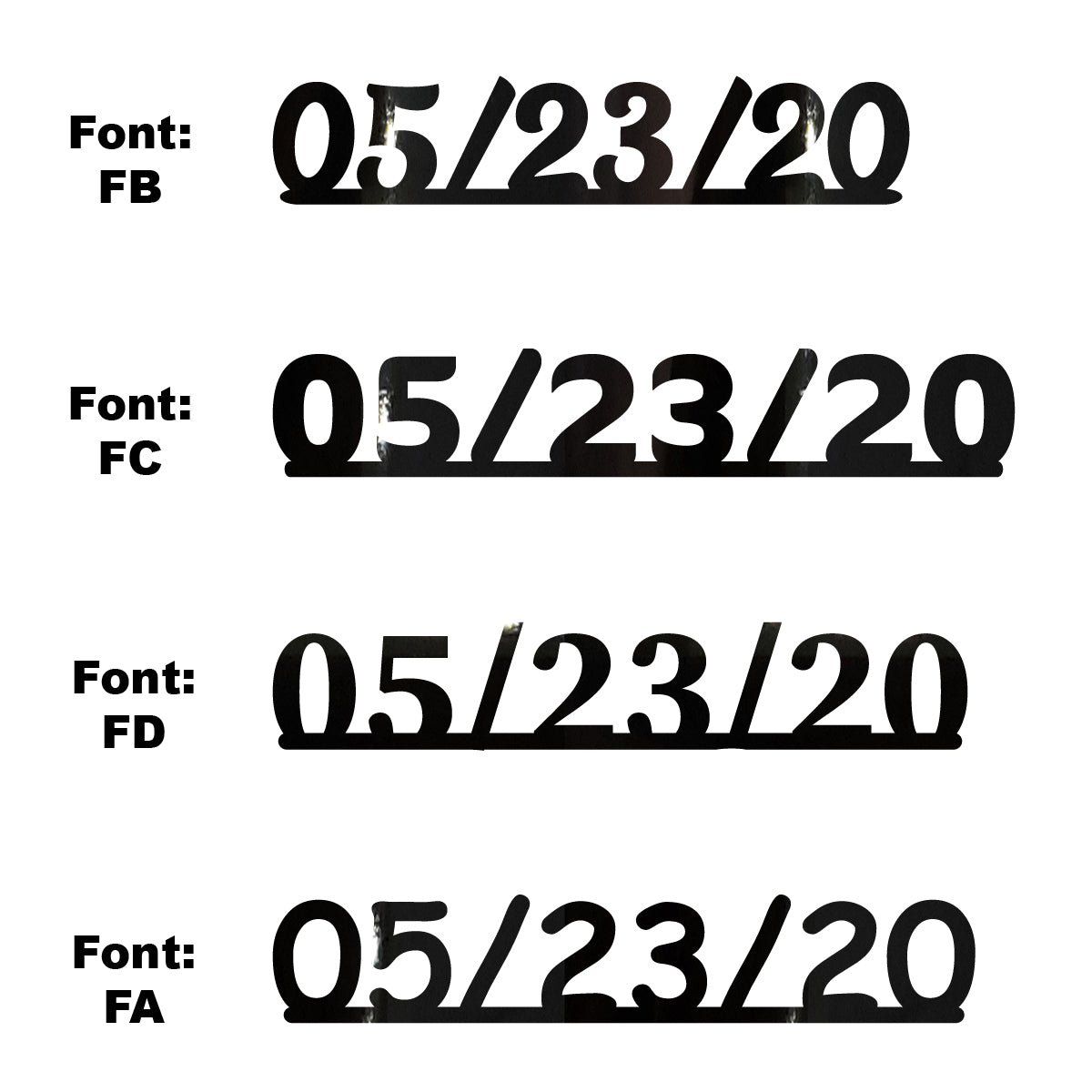 Custom-Fetti Date - 05/23/24 or 05/23/25  Black