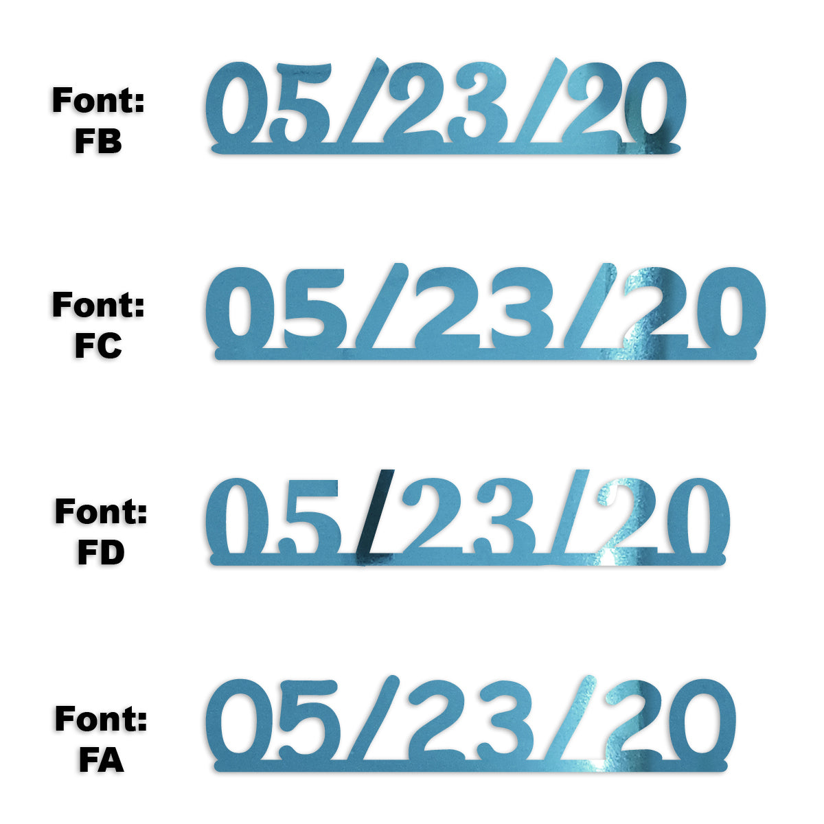 Custom-Fetti Date - 05/23/24 or 05/23/25  Blue Sky
