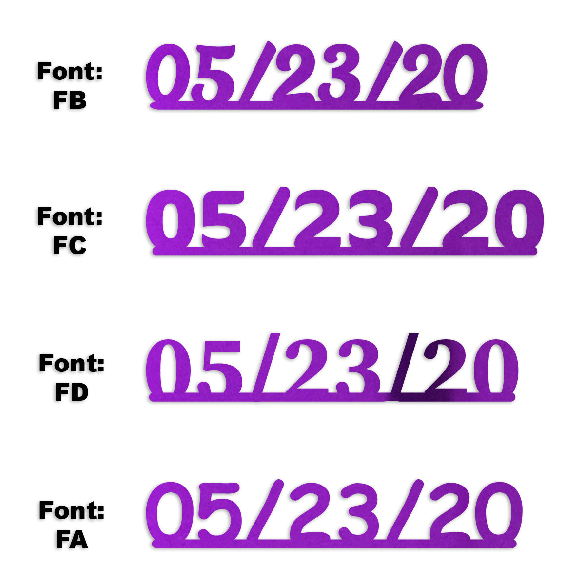 Custom-Fetti Date - 05/23/24 or 05/23/25  Purple