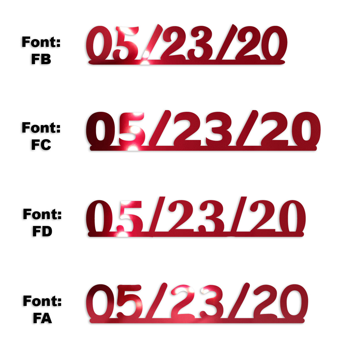 Custom-Fetti Date - 05/23/24 or 05/23/25  Red