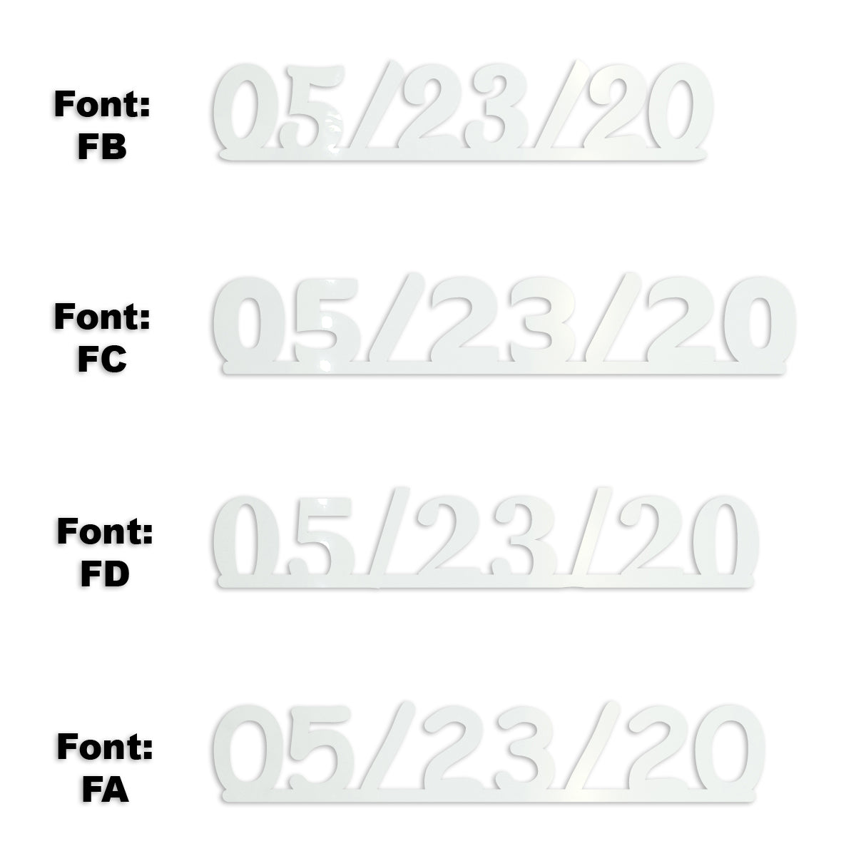 Custom-Fetti Date - 05/23/24 or 05/23/25  White
