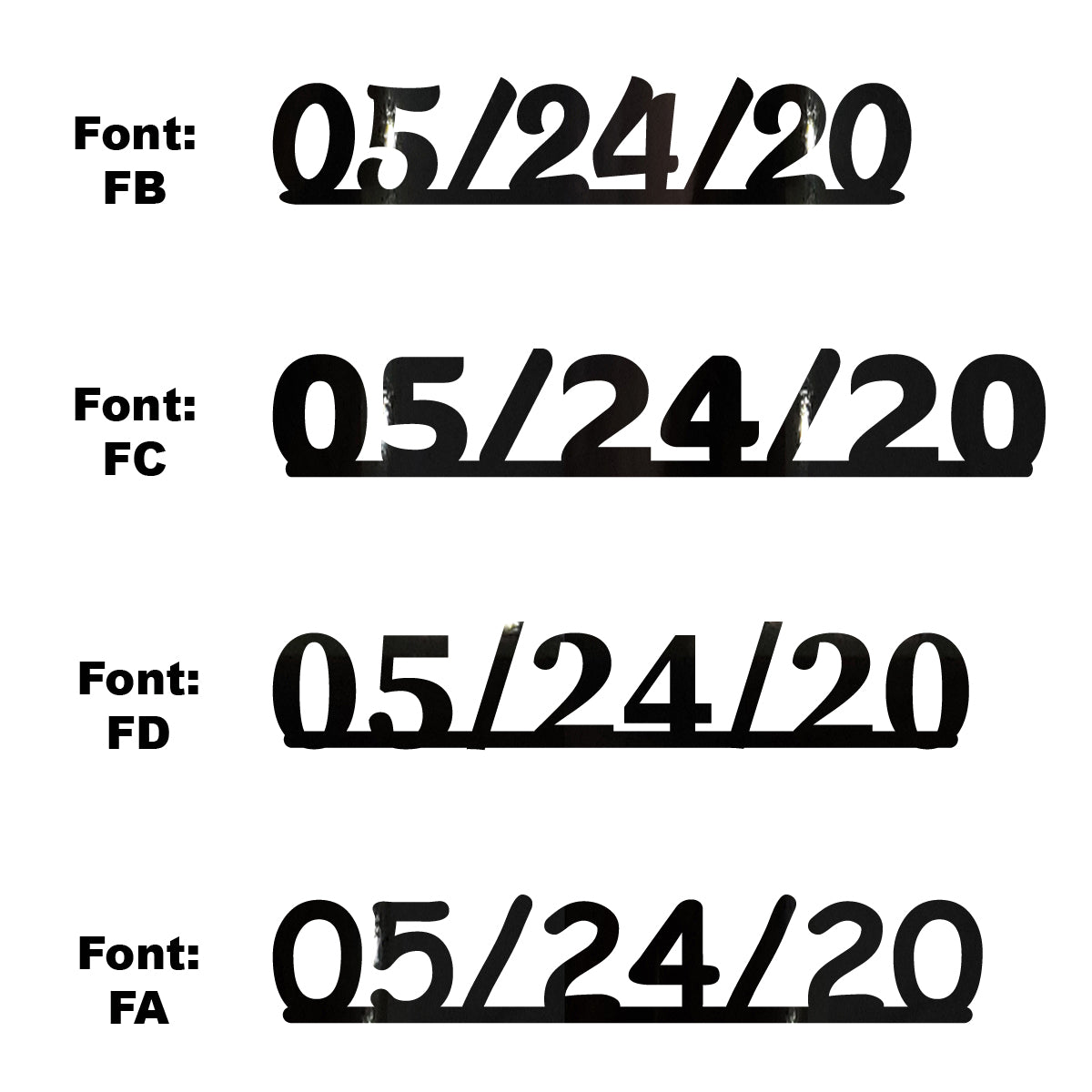 Custom-Fetti Date - 05/24/24 or 05/24/25  Black