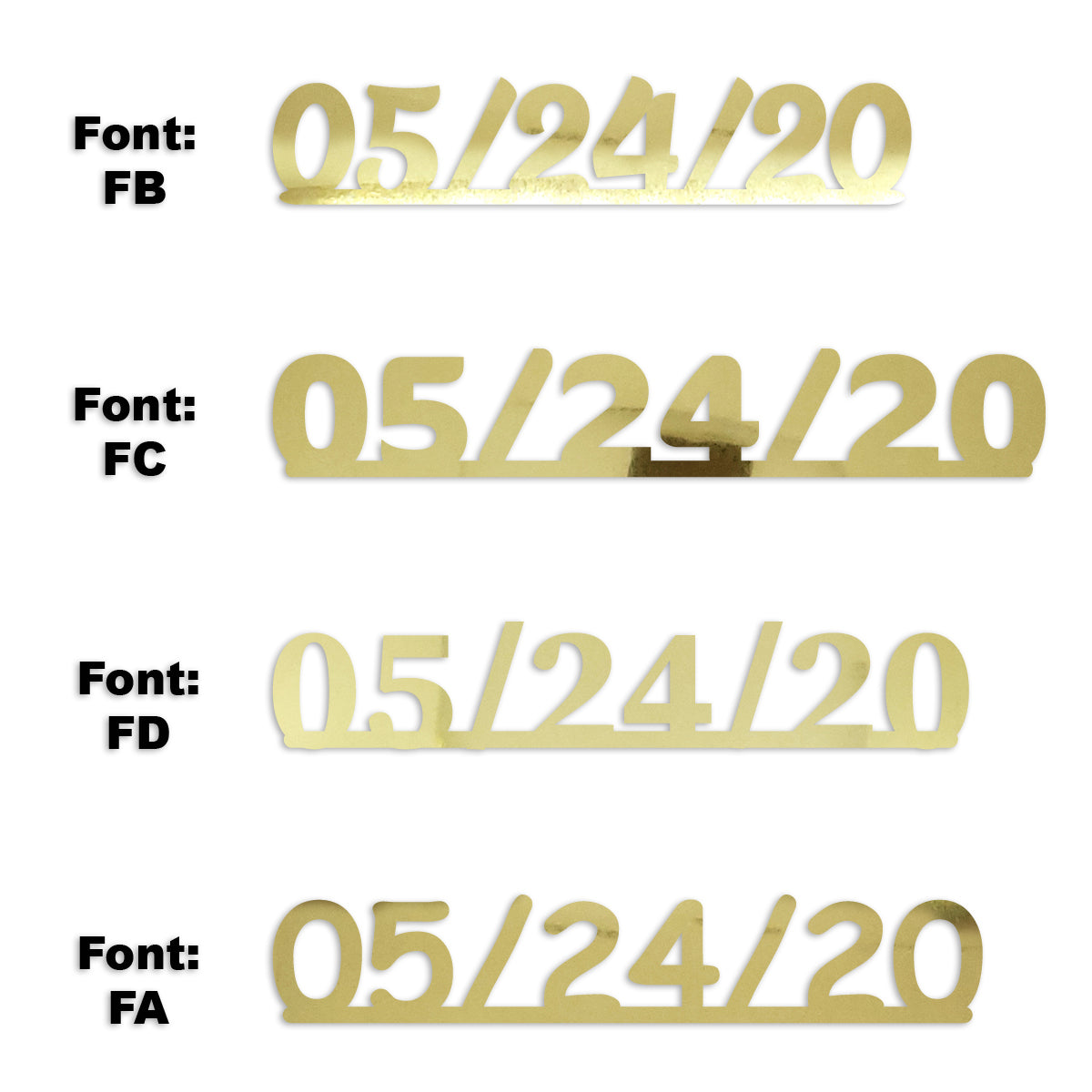 Custom-Fetti Date - 05/24/24 or 05/24/25  Gold