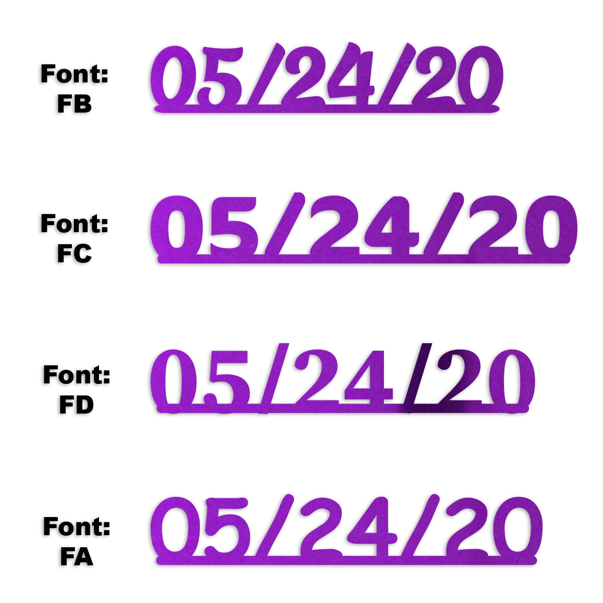 Custom-Fetti Date - 05/24/24 or 05/24/25  Purple