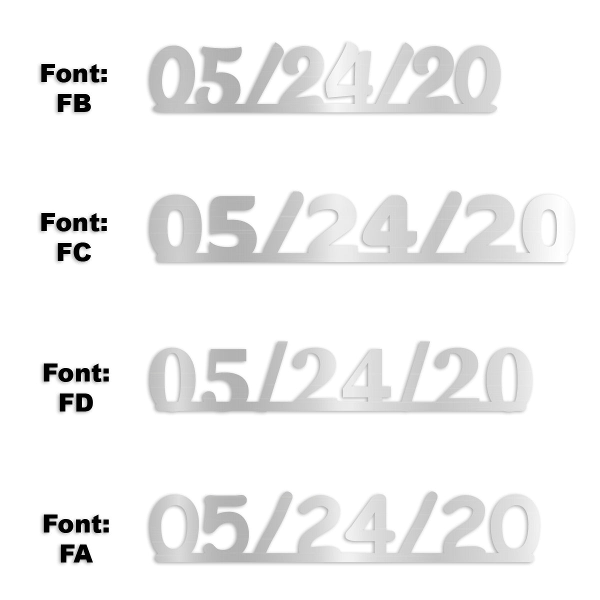 Custom-Fetti Date - 05/24/24 or 05/24/25  Silver