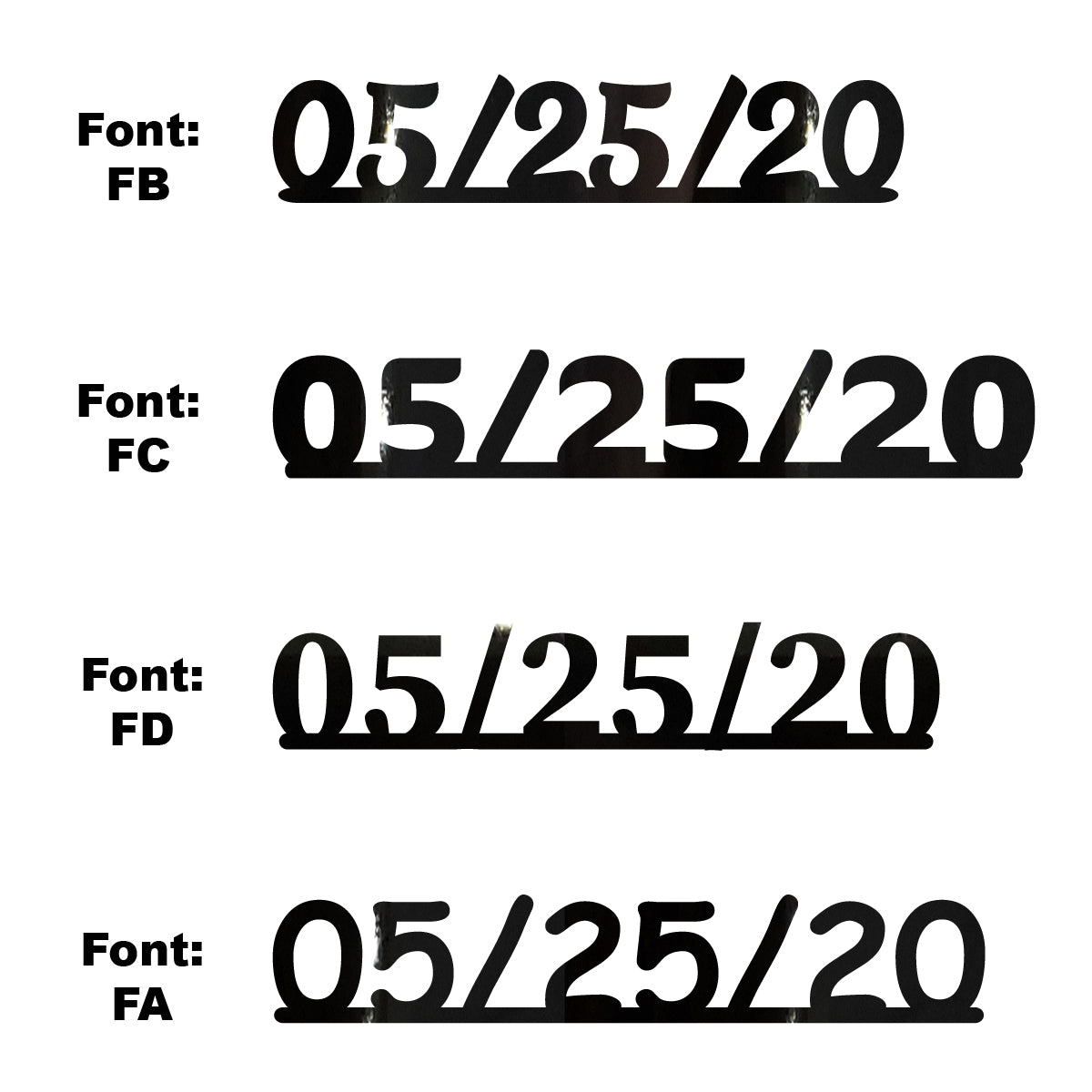 Custom-Fetti Date - 05/25/24 or 05/25/25  Black