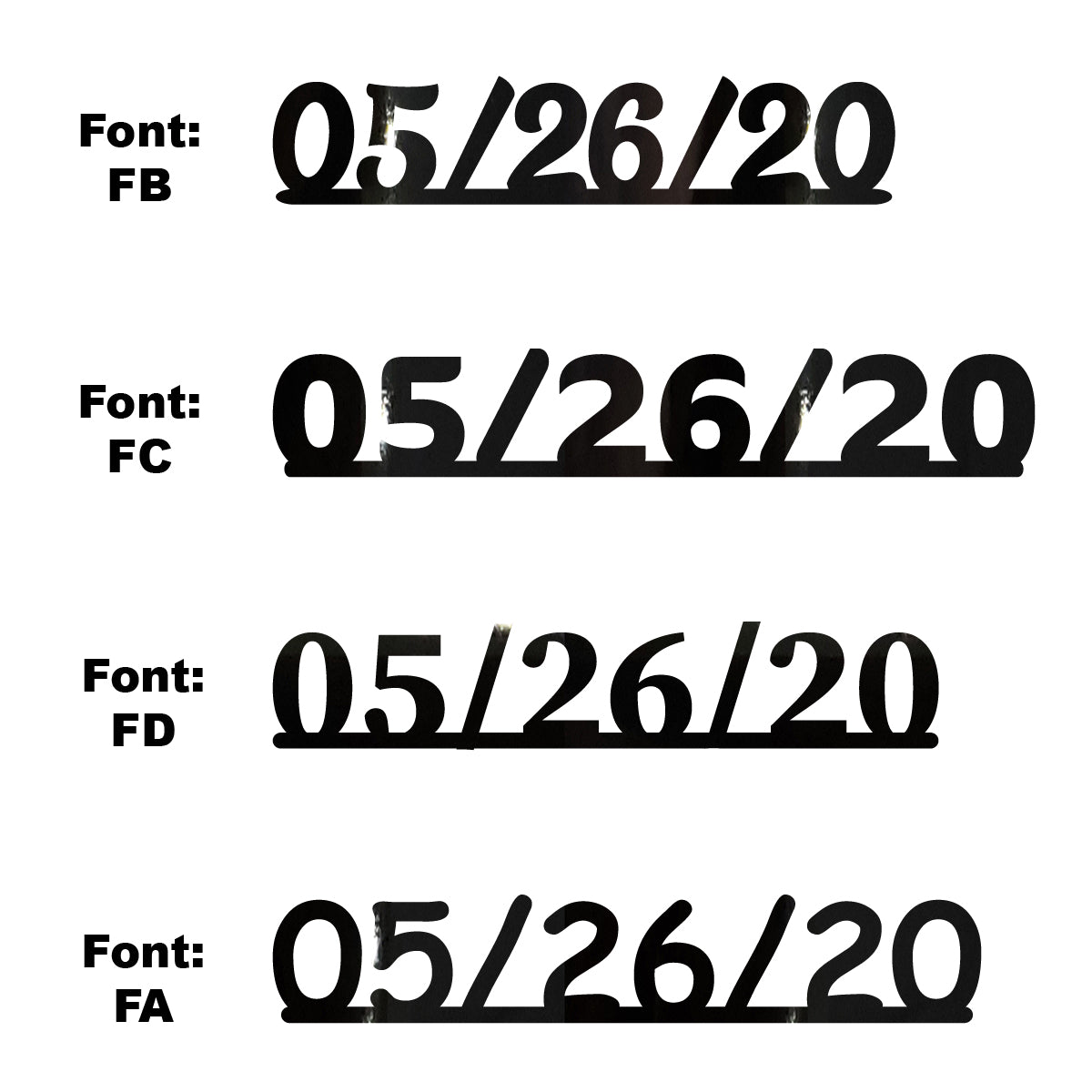 Custom-Fetti Date - 05/26/24 or 05/26/25  Black