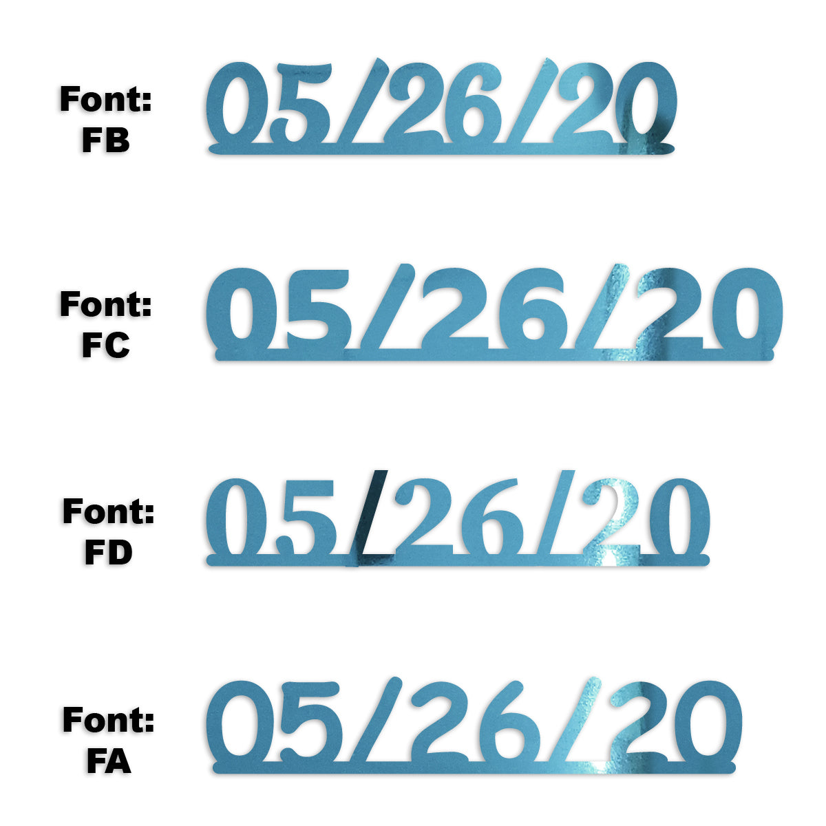 Custom-Fetti Date - 05/26/24 or 05/26/25  Blue Sky
