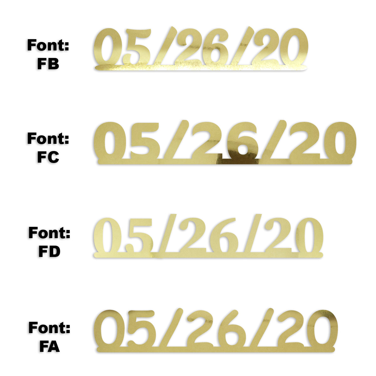 Custom-Fetti Date - 05/26/24 or 05/26/25  Gold