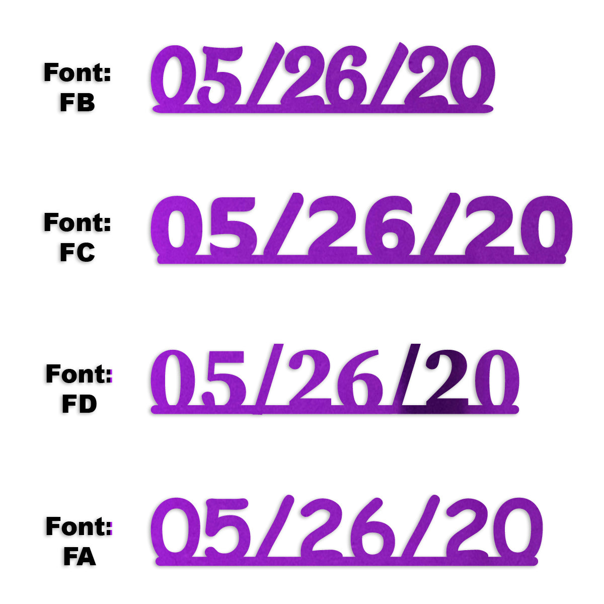 Custom-Fetti Date - 05/26/24 or 05/26/25  Purple