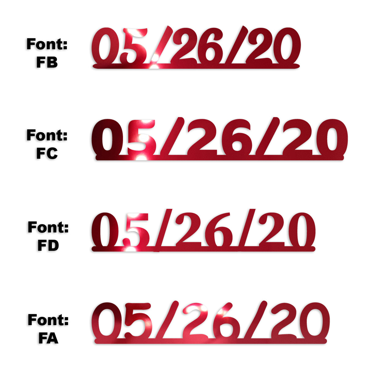 Custom-Fetti Date - 05/26/24 or 05/26/25  Red