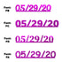 Custom-Fetti Date - 05/29/24 or 05/29/25  Fuchsia