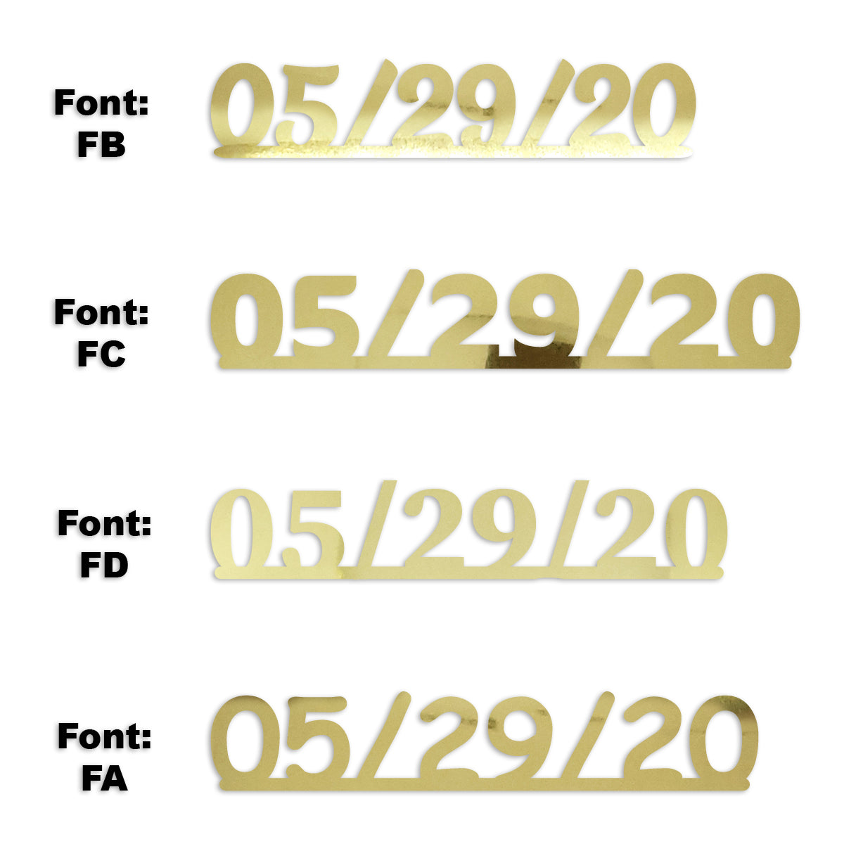 Custom-Fetti Date - 05/29/24 or 05/29/25  Gold