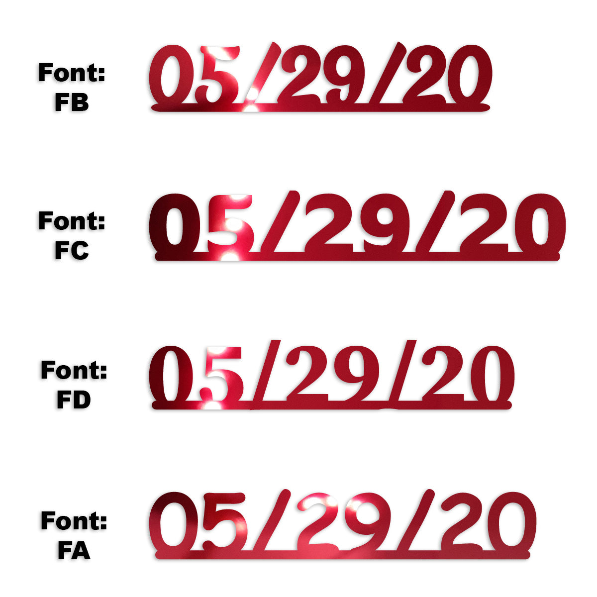 Custom-Fetti Date - 05/29/24 or 05/29/25  Red