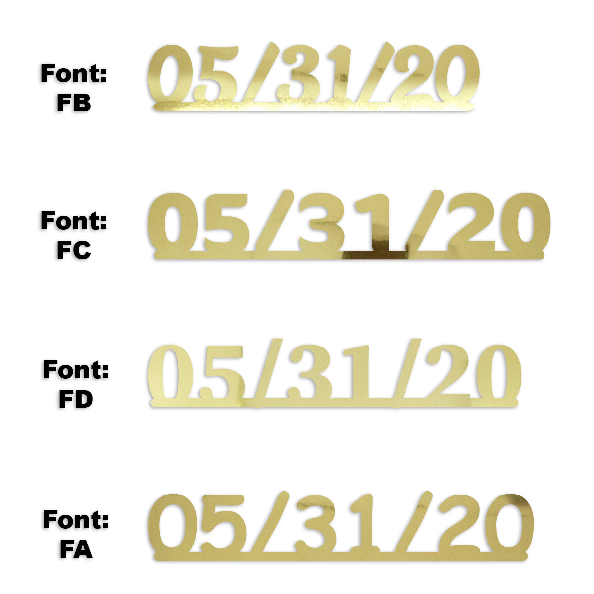 Custom-Fetti Date - 05/31/24 or 05/31/25  Gold
