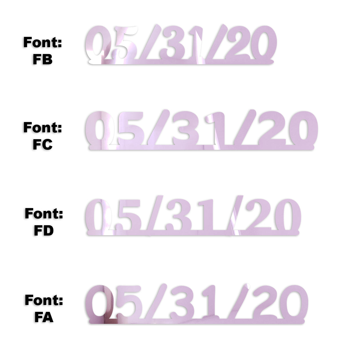 Custom-Fetti Date - 05/31/24 or 05/31/25  Pink
