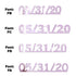 Custom-Fetti Date - 05/31/24 or 05/31/25  Pink