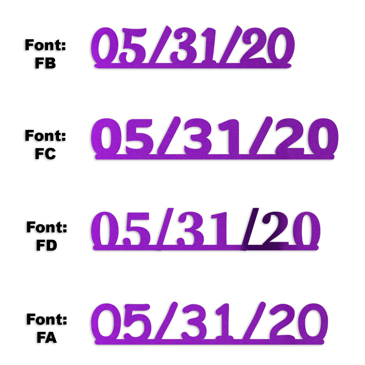 Custom-Fetti Date - 05/31/24 or 05/31/25  Purple